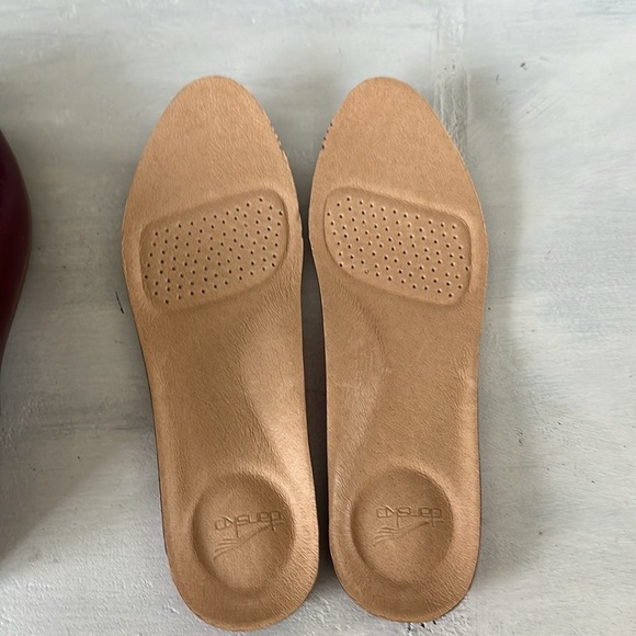 Dansko Lace Loafers Glazed Leather & Suede Slip-Ons Flats in Wine Size 38 7-7.5 - Picture 14 of 16